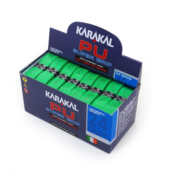 Karakal PU Super Grip - Solid - Fluo Green - Box of 24