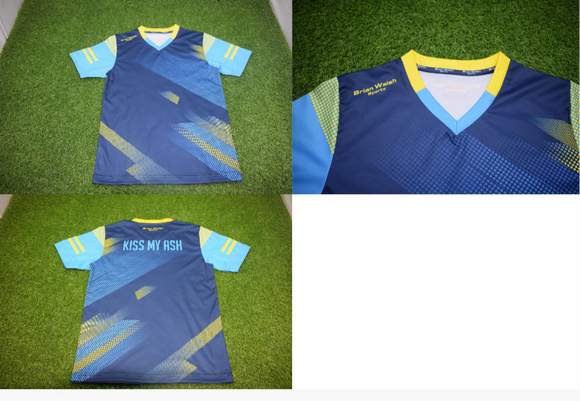 Jersey Navy Yellow & Turquoise