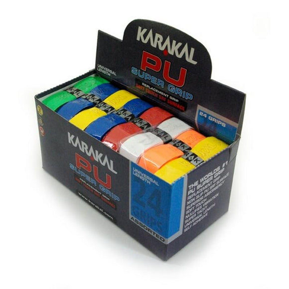 Karakal PU Super Grip - Solid - Assorted - Box of 24