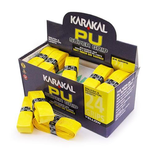 Karakal PU Super Grip - Solid - Yellow - Box of 24