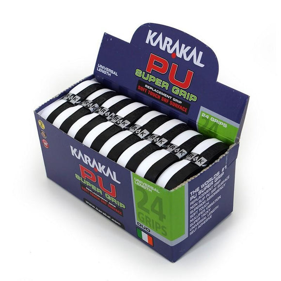 Karakal PU Super Grip - Duo - Black/White - Box of 24
