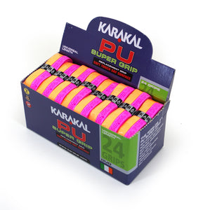 Karakal PU Super Grip - Duo - Orange/Pink - Box of 24