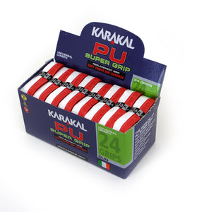 Karakal PU Super Grip - Duo - Red/White - Box of 24