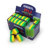 Karakal PU Super Grip - Duo - Green/Yellow - Box of 24